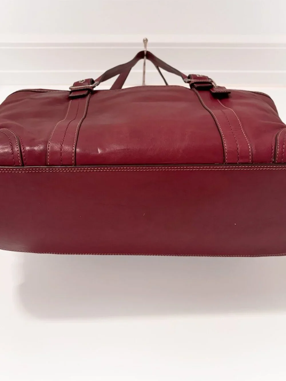 Coach A06S-6460 Red Leather Large Tote Shoulder Bag Vintage Y2K